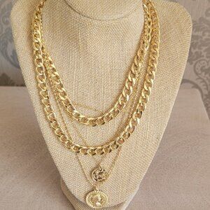 Gold Plated Layer Necklace